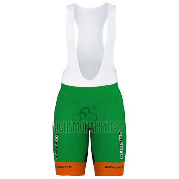 Bardiani Csf Cycling Jersey Bib Short 2017 Men Short Sleeve White and Green
